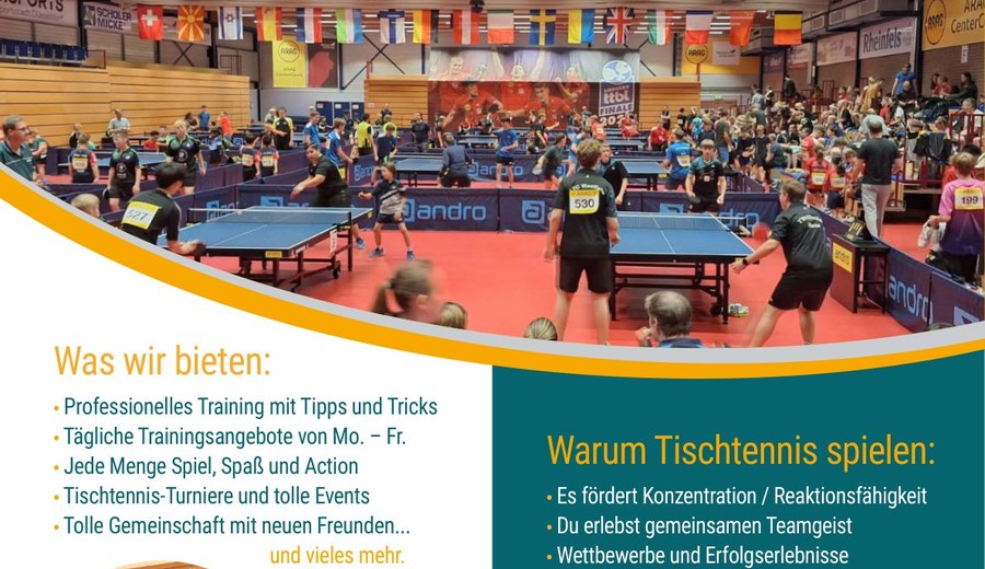Training in der Halle der TT-Akademie Külsheim